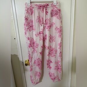 GAP Light Pink Floral Pajama Bottoms